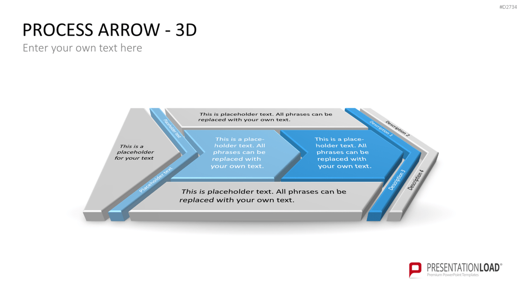 Pfeile - Toolbox 3D PowerPoint-Vorlage