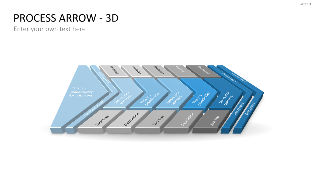 Pfeile - Toolbox 3D PowerPoint-Vorlage