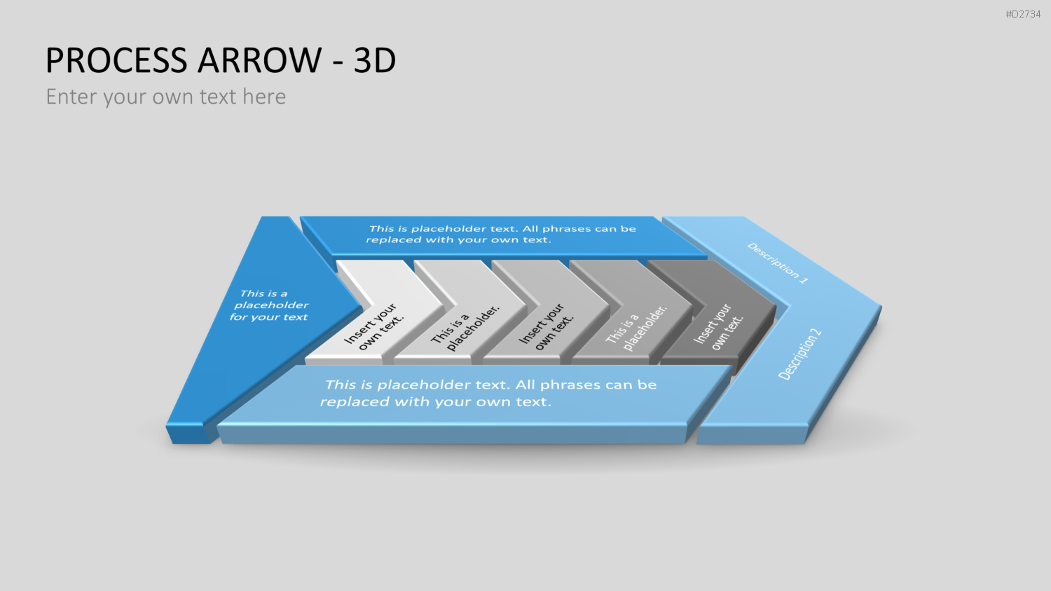 Pfeile - Toolbox 3D PowerPoint-Vorlage