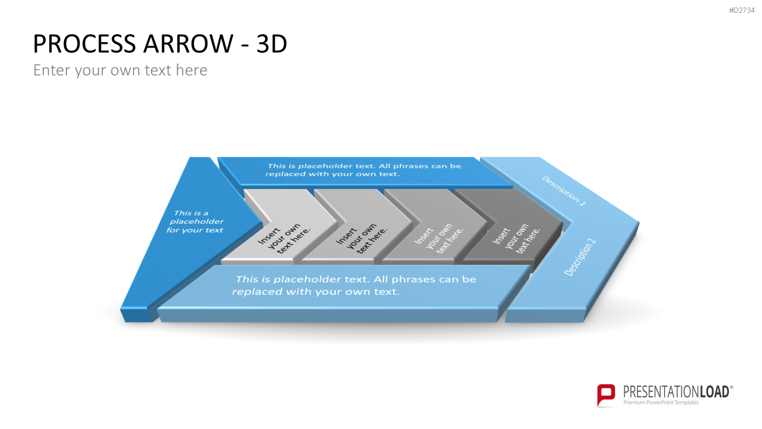 Pfeile - Toolbox 3D PowerPoint-Vorlage