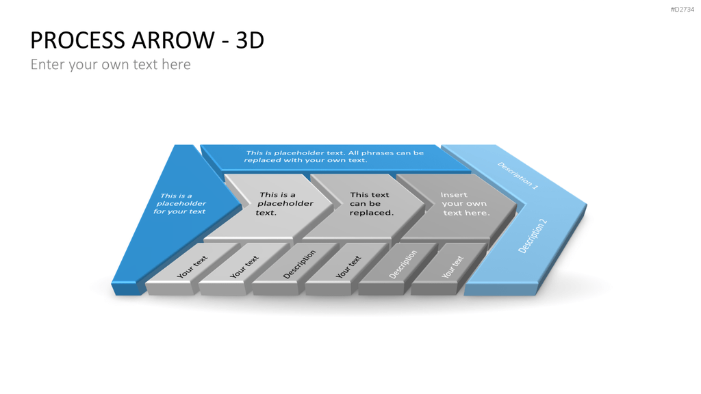 Pfeile - Toolbox 3D PowerPoint-Vorlage