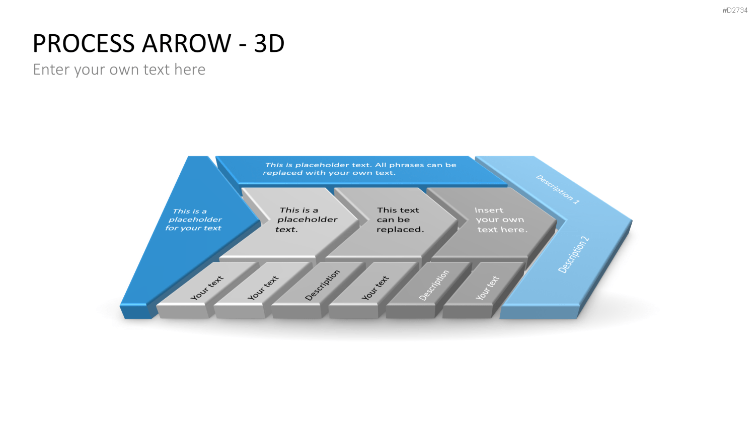 Pfeile - Toolbox 3D PowerPoint-Vorlage