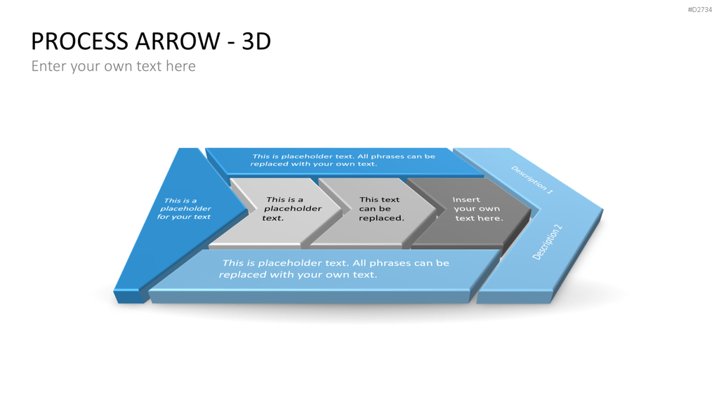 Pfeile - Toolbox 3D PowerPoint-Vorlage
