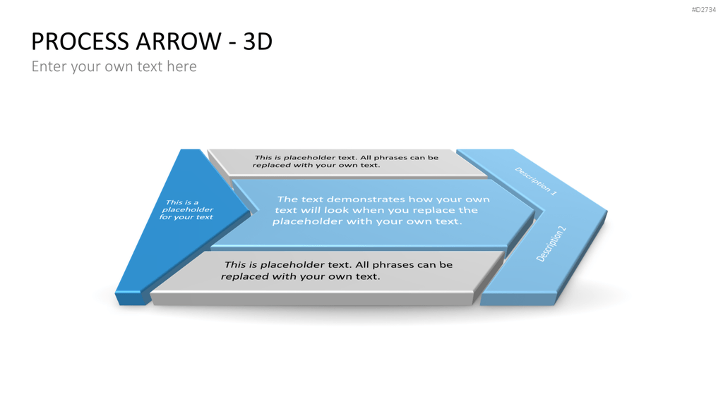 Pfeile - Toolbox 3D PowerPoint-Vorlage