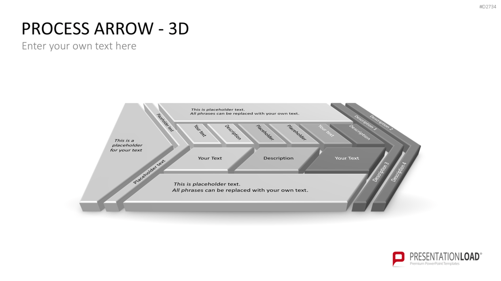 Pfeile - Toolbox 3D PowerPoint-Vorlage
