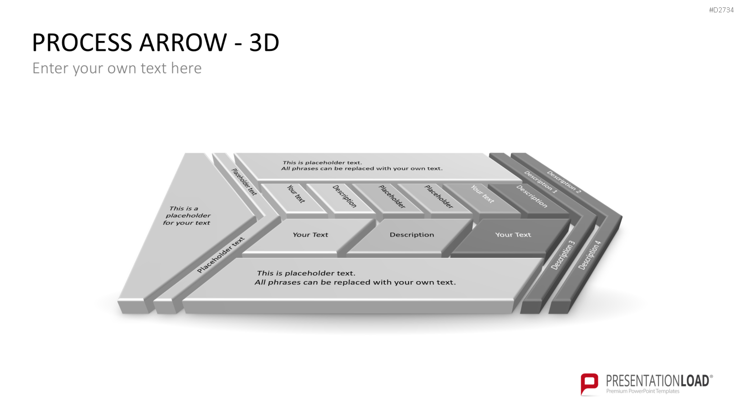 Pfeile - Toolbox 3D PowerPoint-Vorlage