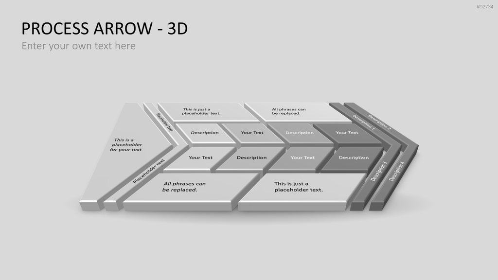 Pfeile - Toolbox 3D PowerPoint-Vorlage
