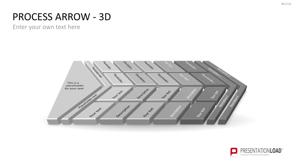 Pfeile - Toolbox 3D PowerPoint-Vorlage