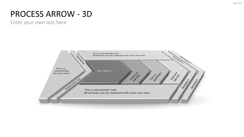 Pfeile - Toolbox 3D PowerPoint-Vorlage