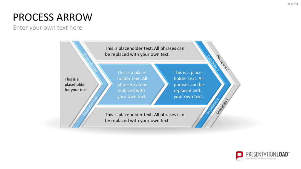 Pfeile - Toolbox 3D PowerPoint-Vorlage