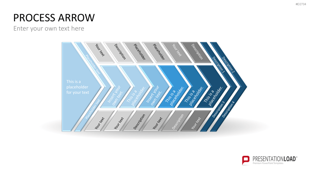 Pfeile - Toolbox 3D PowerPoint-Vorlage