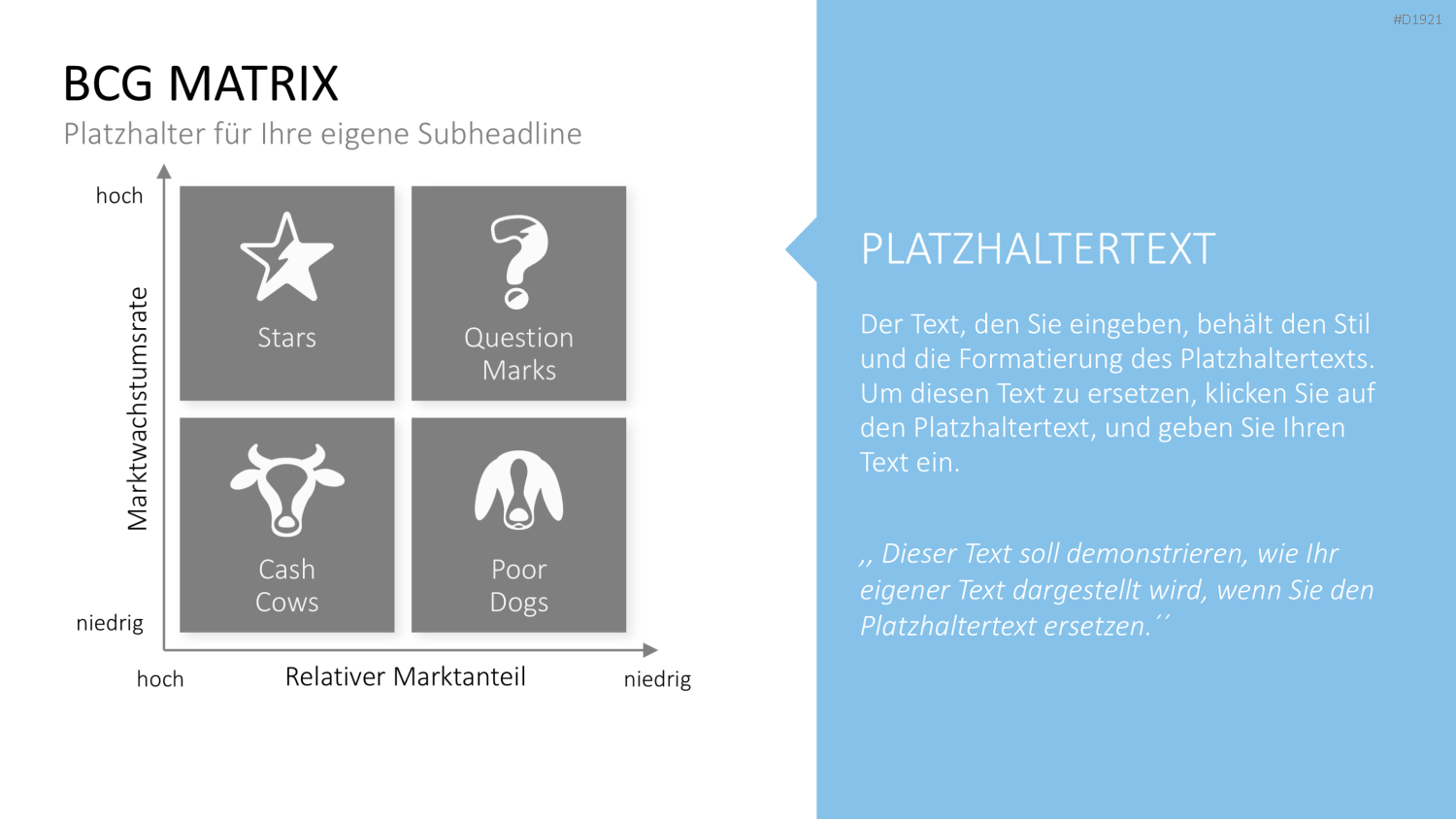 BCG-Matrix PowerPoint-Vorlage
