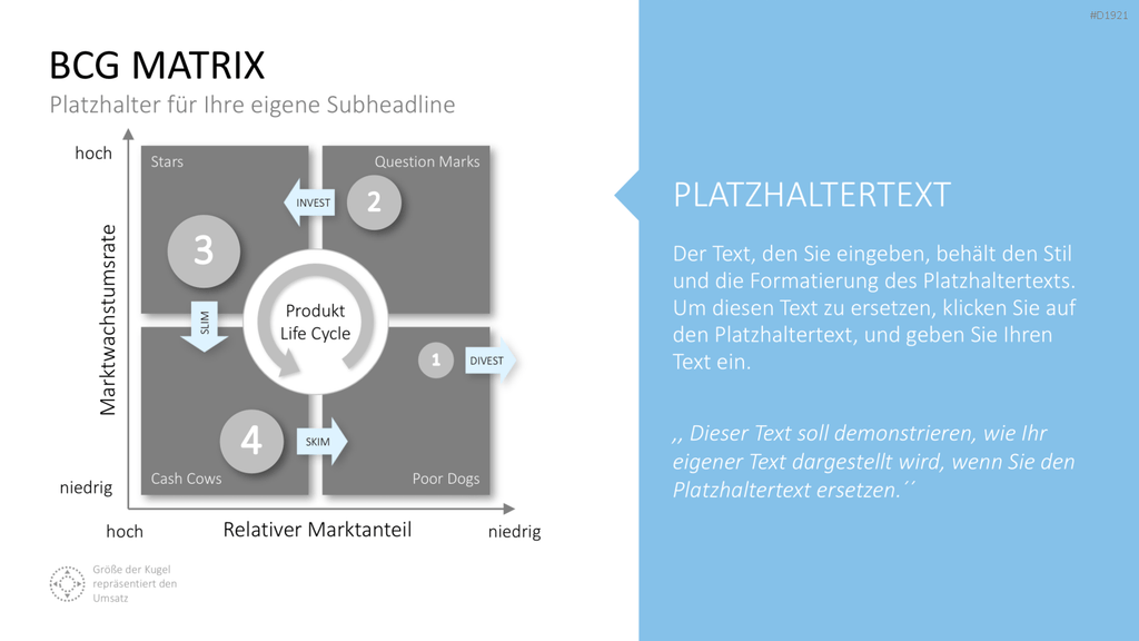 BCG-Matrix PowerPoint-Vorlage
