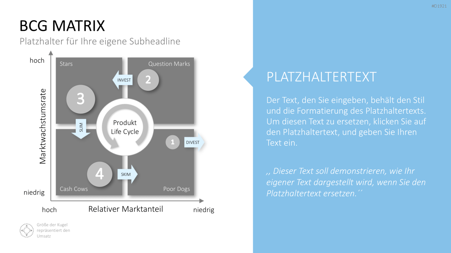 BCG-Matrix PowerPoint-Vorlage