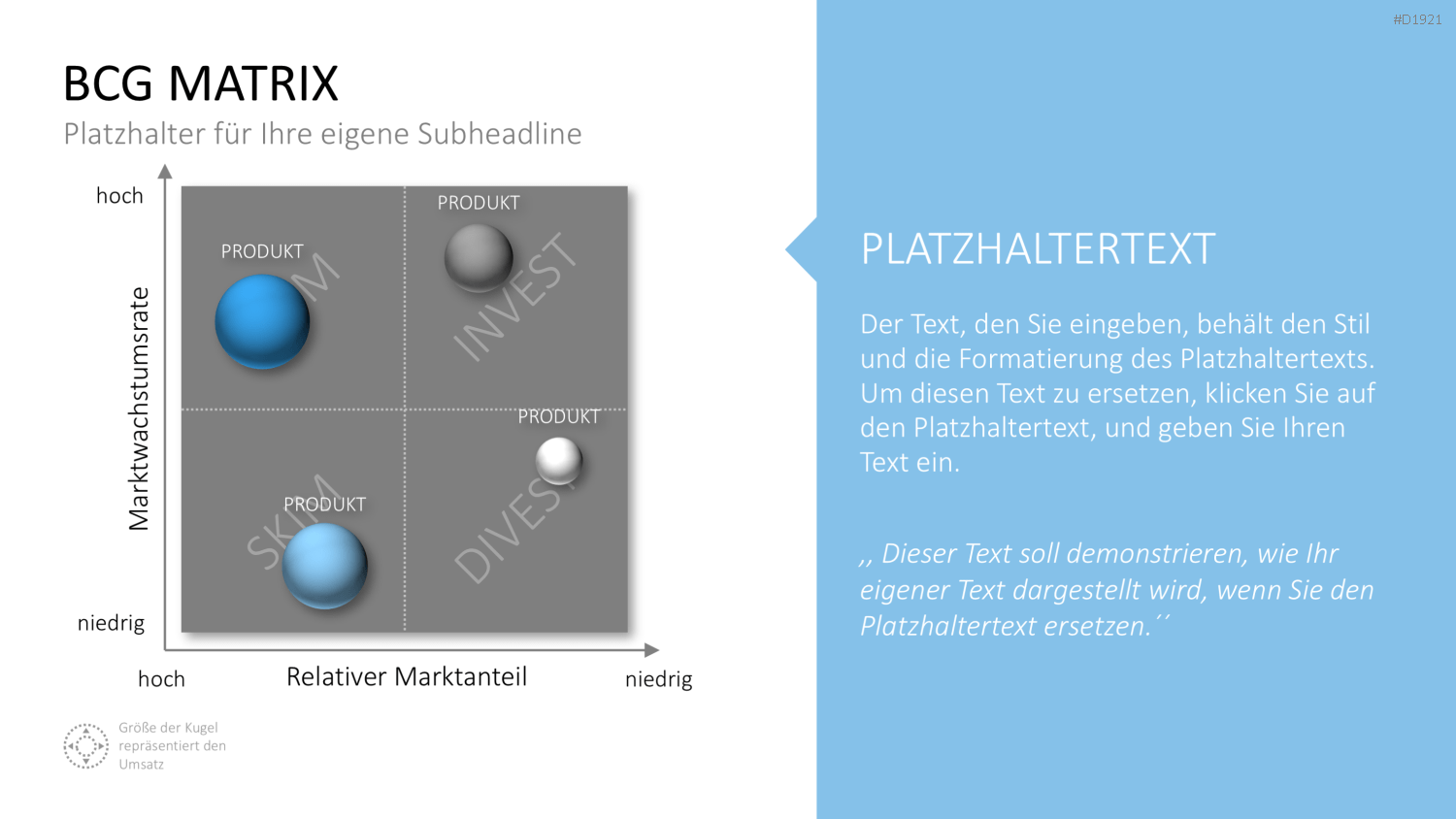 BCG-Matrix PowerPoint-Vorlage