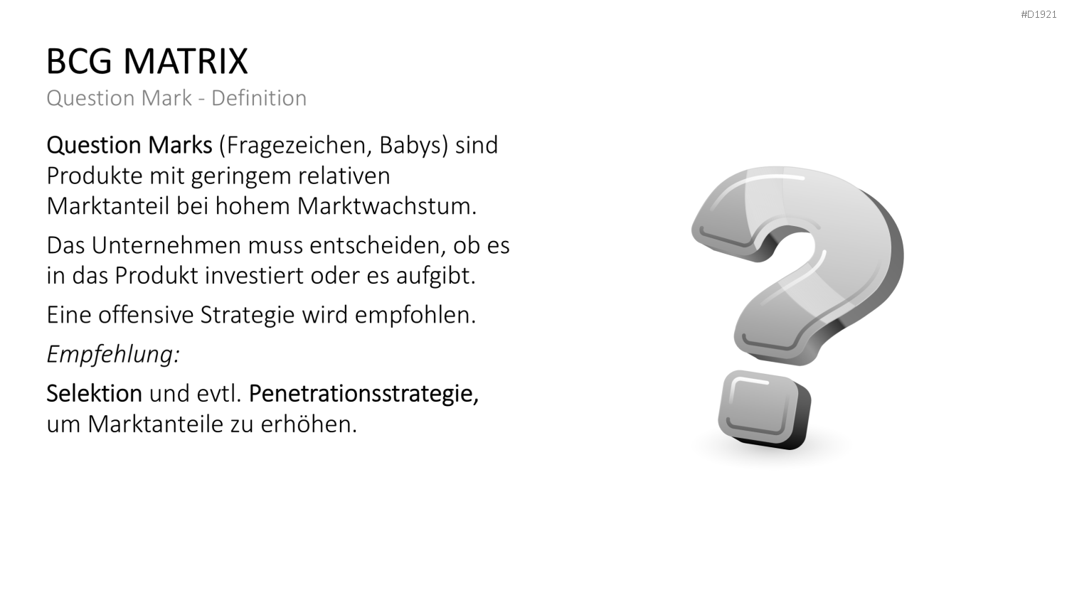BCG-Matrix PowerPoint-Vorlage