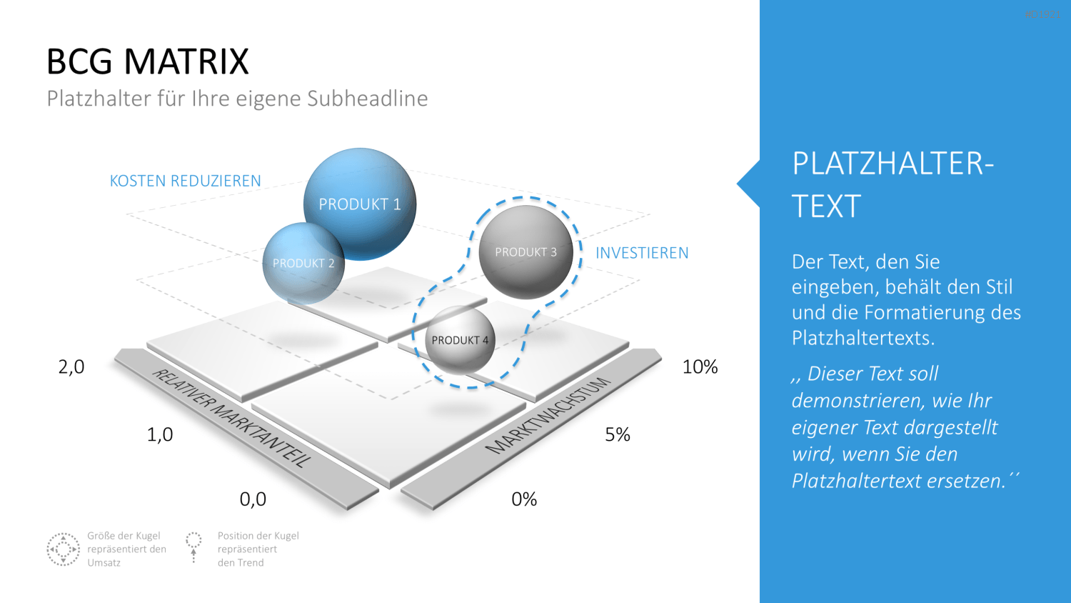 BCG-Matrix PowerPoint-Vorlage