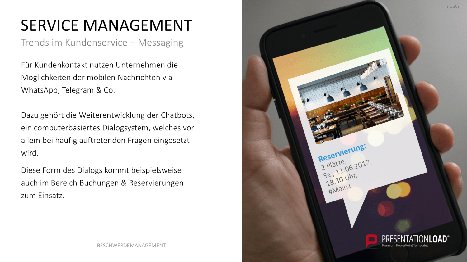 Beschwerdemanagement PowerPoint-Vorlage