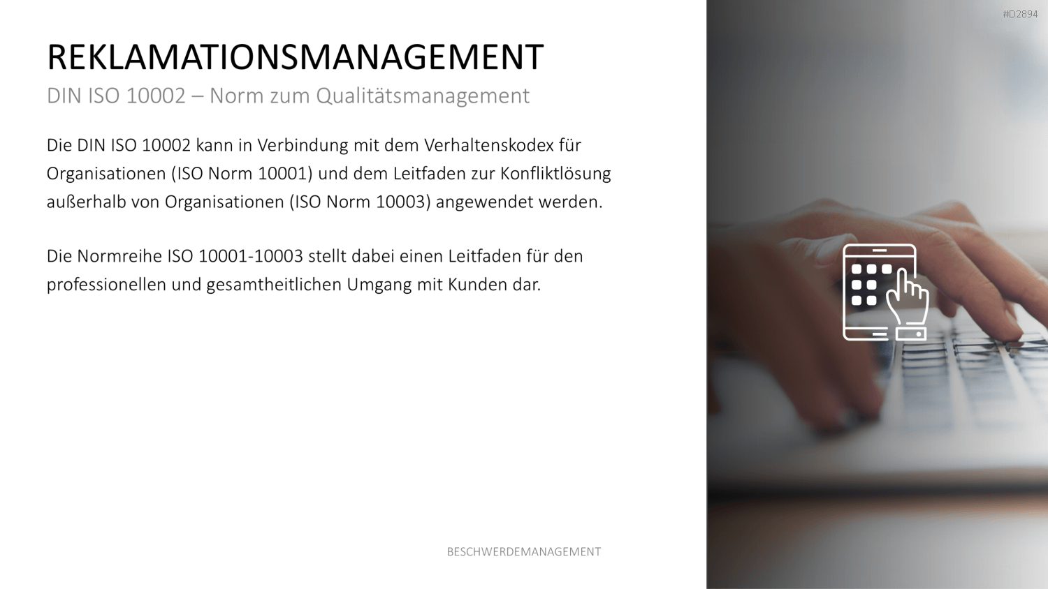 Beschwerdemanagement PowerPoint-Vorlage