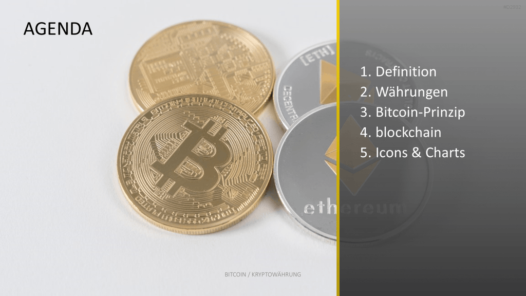 Bitcoin / Kryptowährung PowerPoint-Vorlage