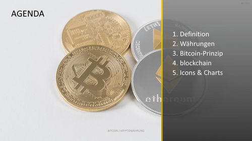 Bitcoin / Kryptowährung PowerPoint-Vorlage