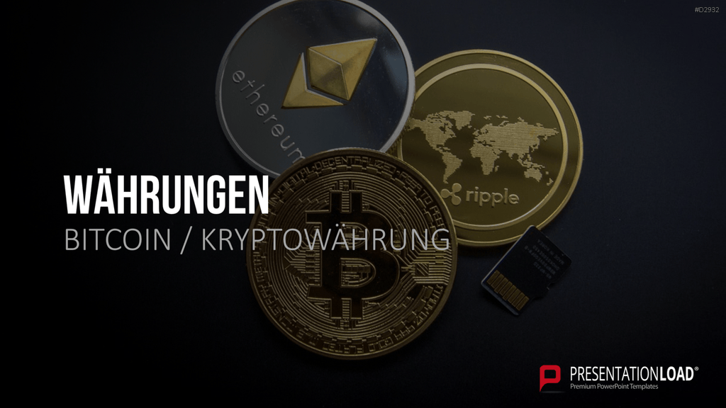 Bitcoin / Kryptowährung PowerPoint-Vorlage