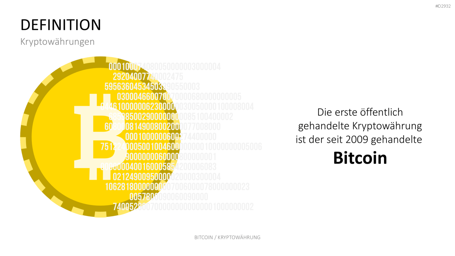 Bitcoin / Kryptowährung PowerPoint-Vorlage
