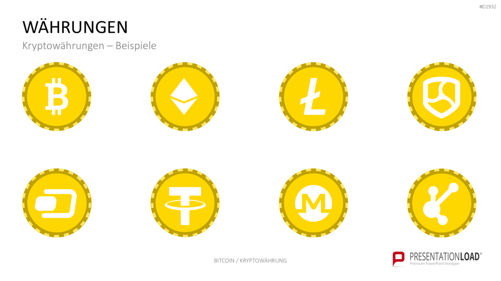 Bitcoin / Kryptowährung PowerPoint-Vorlage