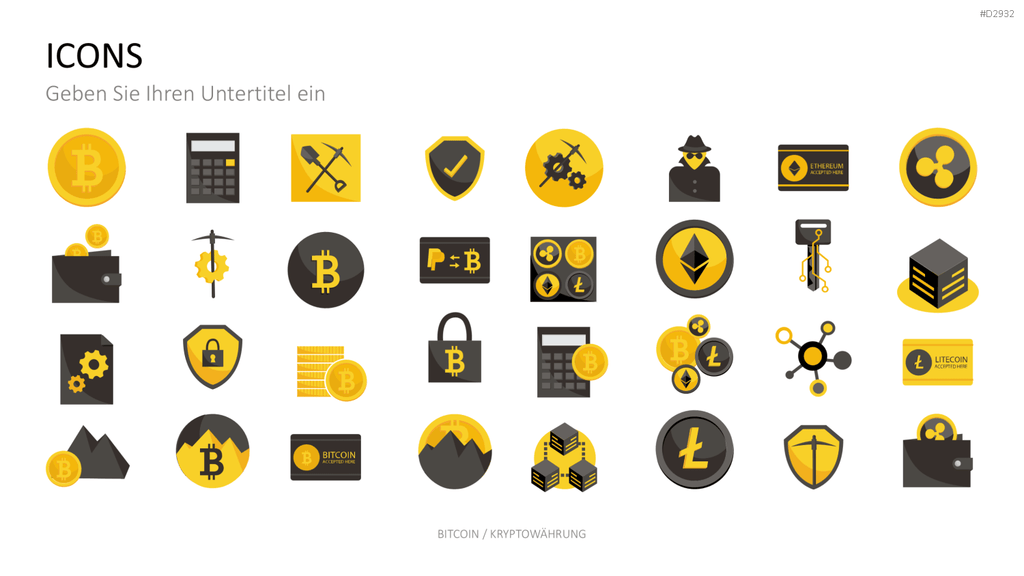 Bitcoin / Kryptowährung PowerPoint-Vorlage
