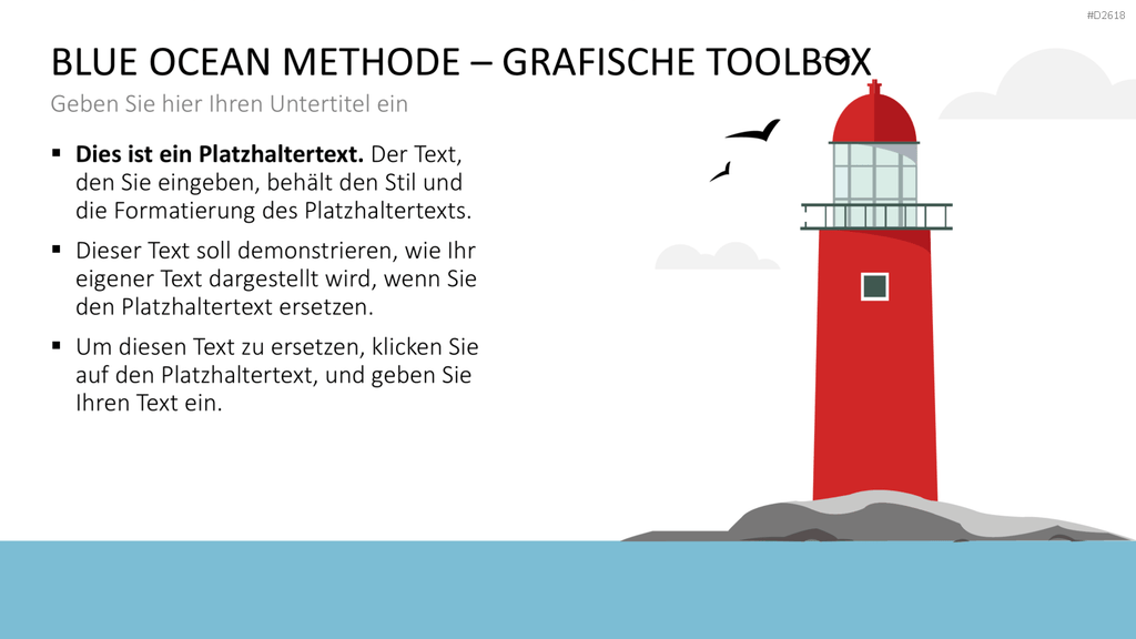 Blue-Ocean-Methode PowerPoint-Vorlage
