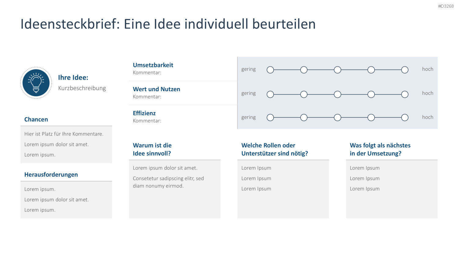Brainstorming PowerPoint-Vorlage