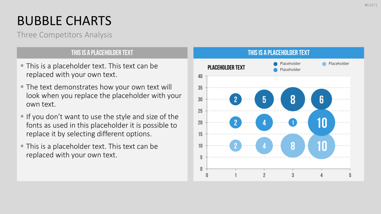 Bubble-Charts (Datengestützt) PowerPoint-Vorlage