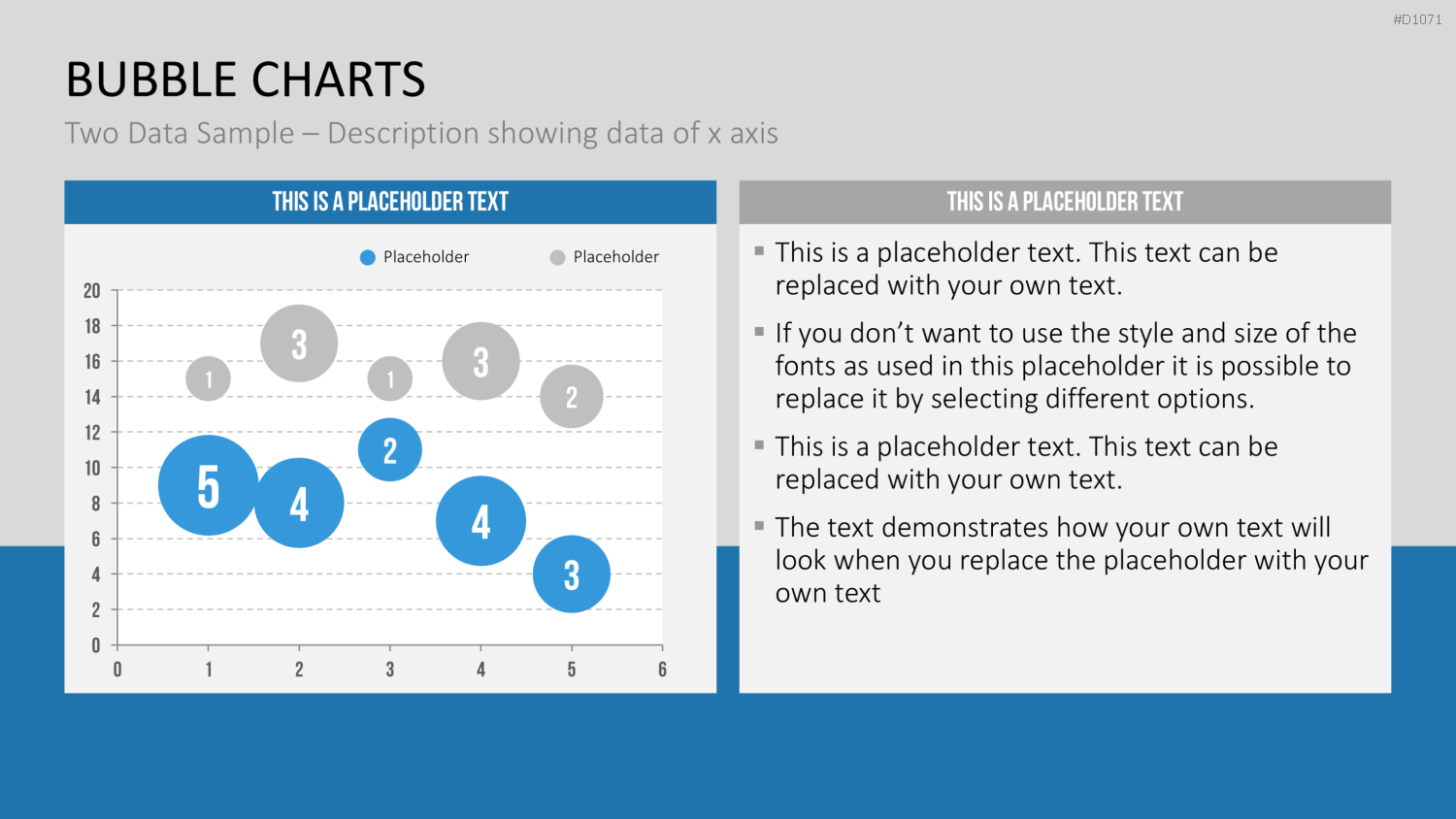 Bubble-Charts (Datengestützt) PowerPoint-Vorlage