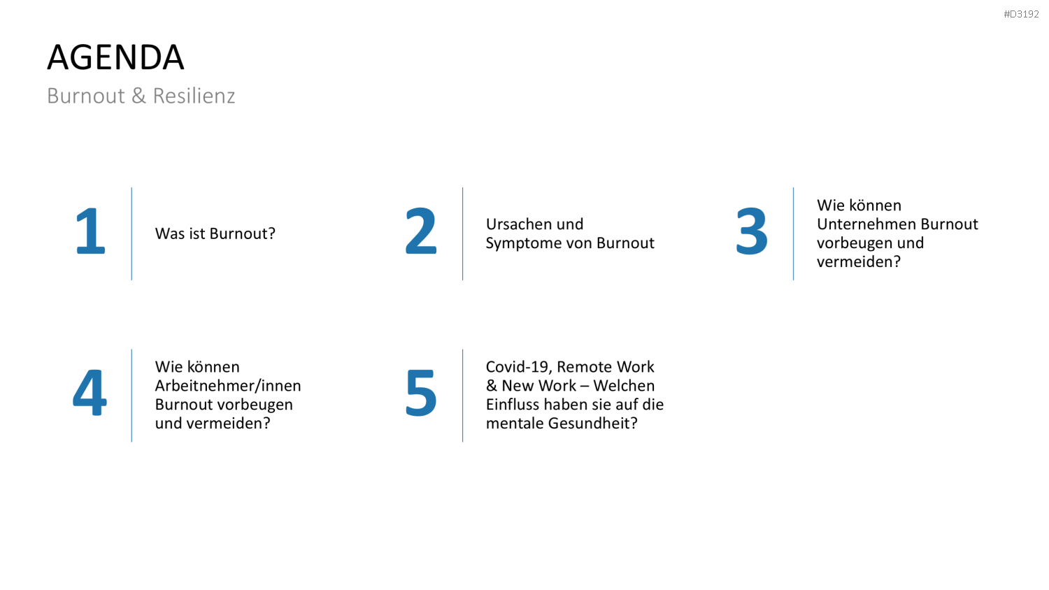 Burnout & Resilienz PowerPoint-Vorlage