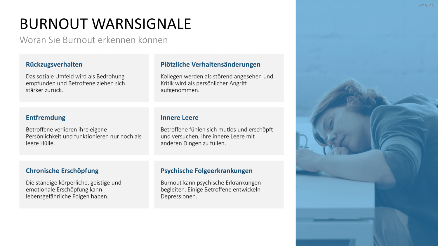 Burnout & Resilienz PowerPoint-Vorlage