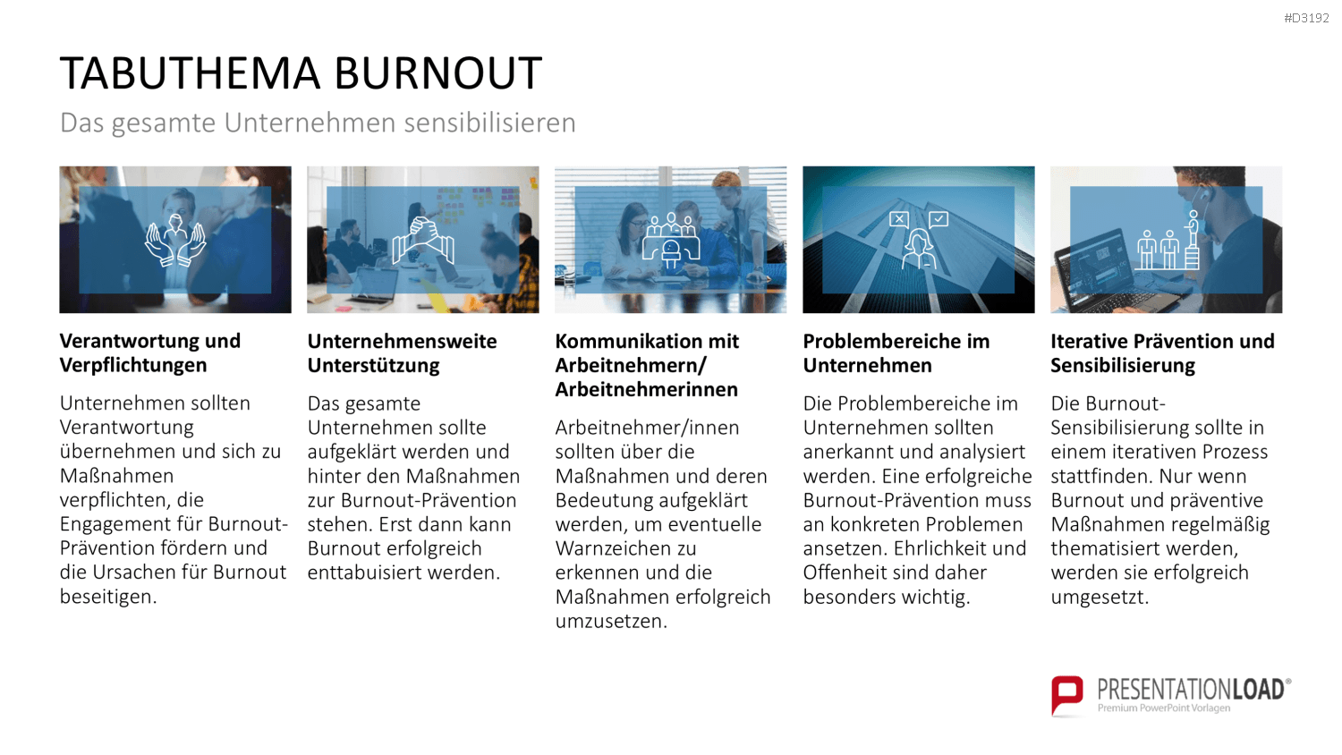 Burnout & Resilienz PowerPoint-Vorlage