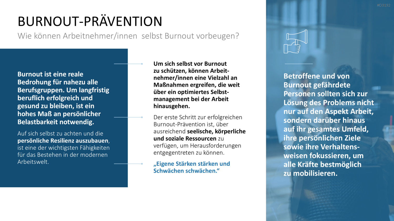 Burnout & Resilienz PowerPoint-Vorlage