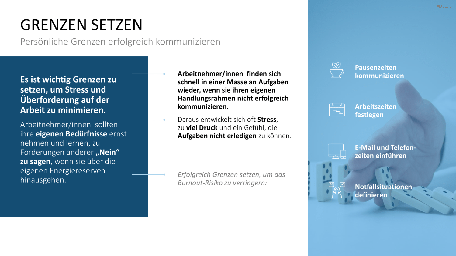 Burnout & Resilienz PowerPoint-Vorlage