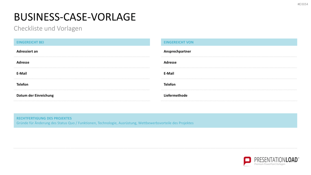 Business Case PowerPoint-Vorlage