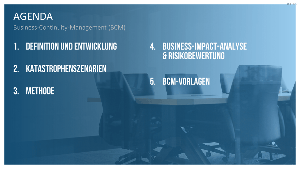 Business-Continuity-Management PowerPoint-Vorlage