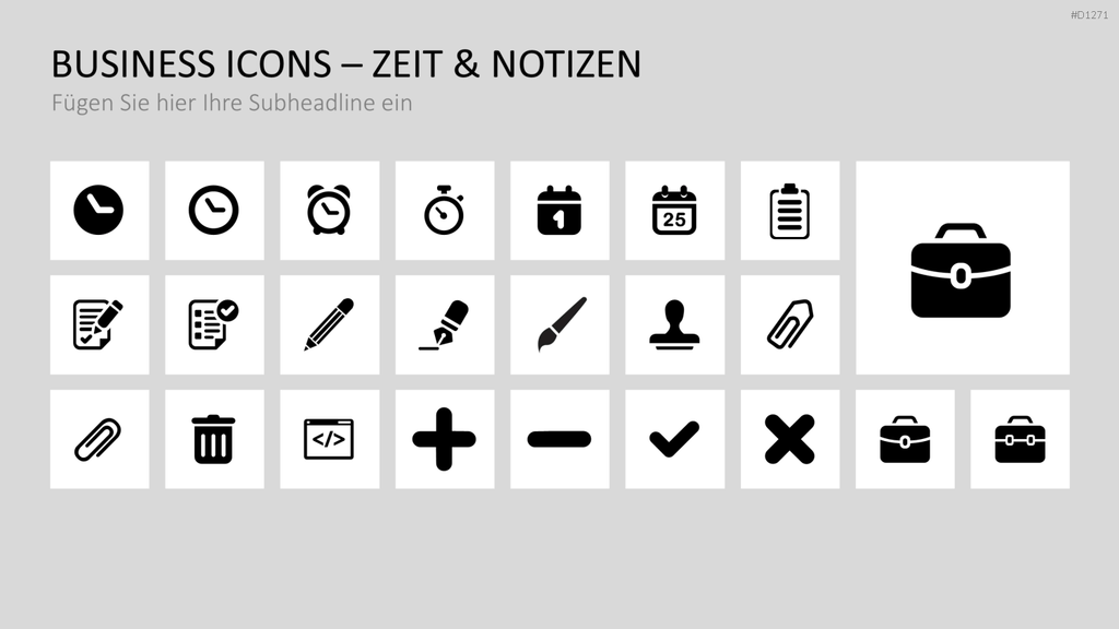 Business Icons PowerPoint-Vorlage