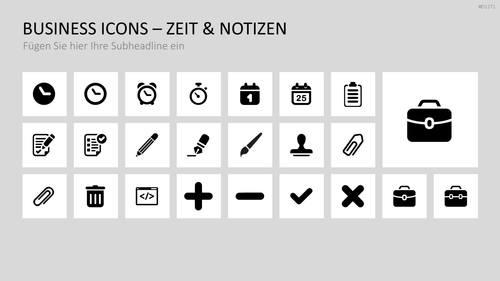 Business Icons PowerPoint-Vorlage