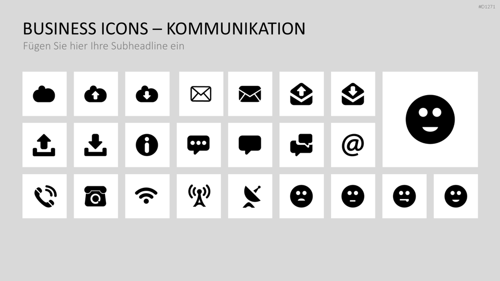 Business Icons PowerPoint-Vorlage