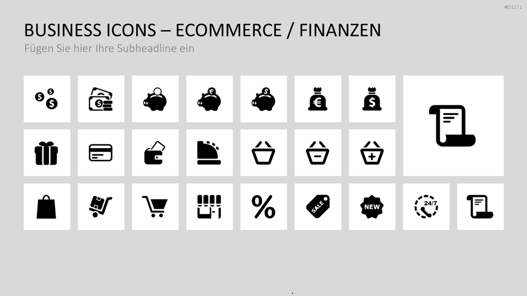 Business Icons PowerPoint-Vorlage