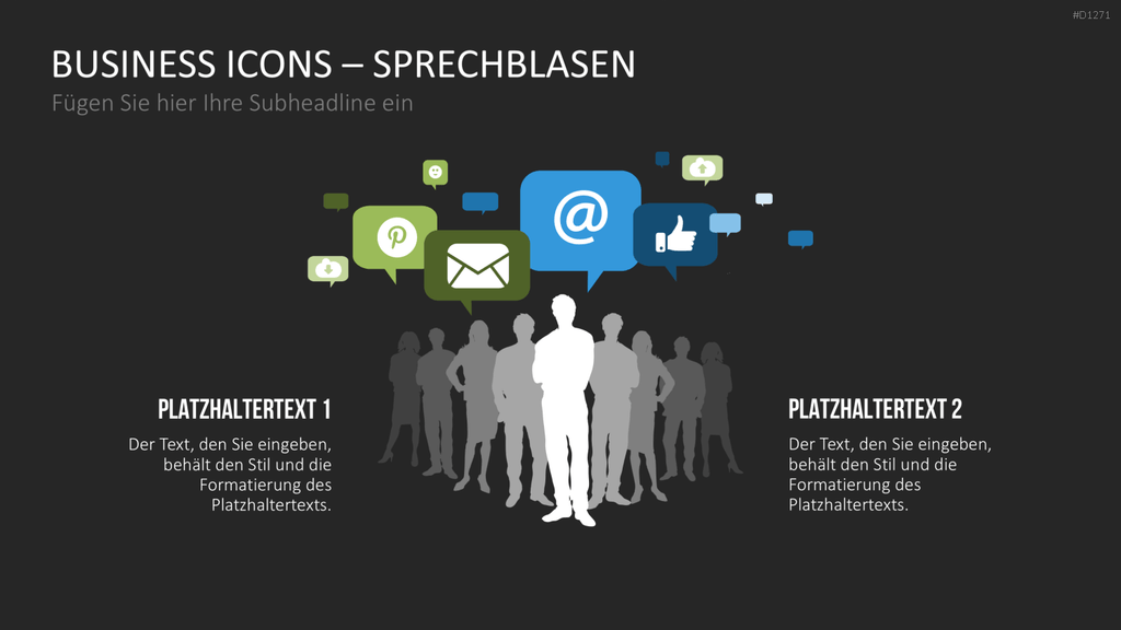 Business Icons PowerPoint-Vorlage