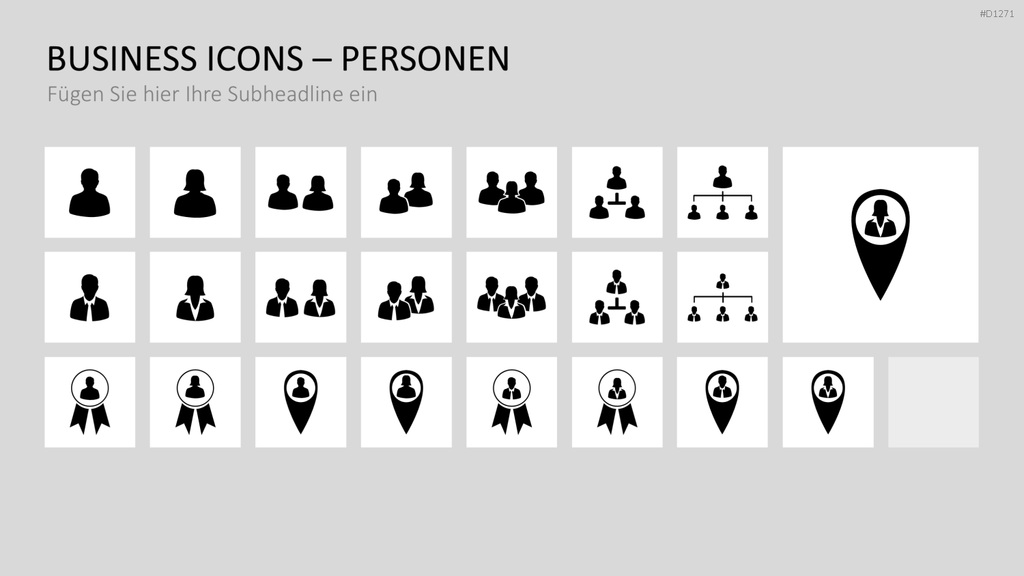 Business Icons PowerPoint-Vorlage