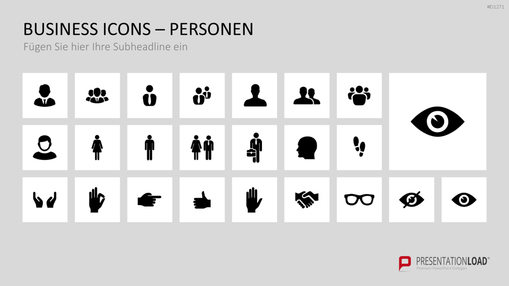 Business Icons PowerPoint-Vorlage