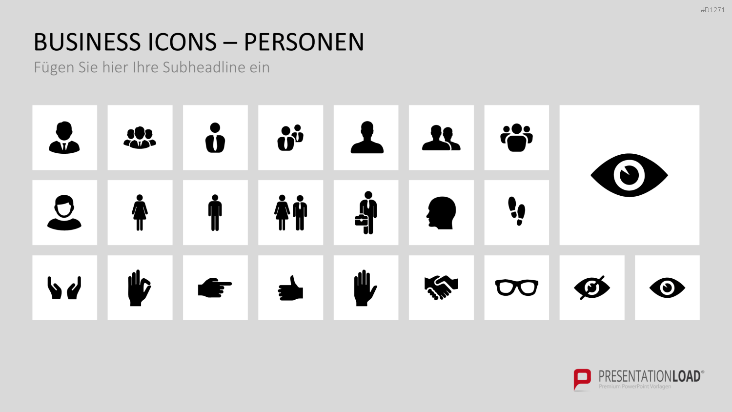 Business Icons PowerPoint-Vorlage