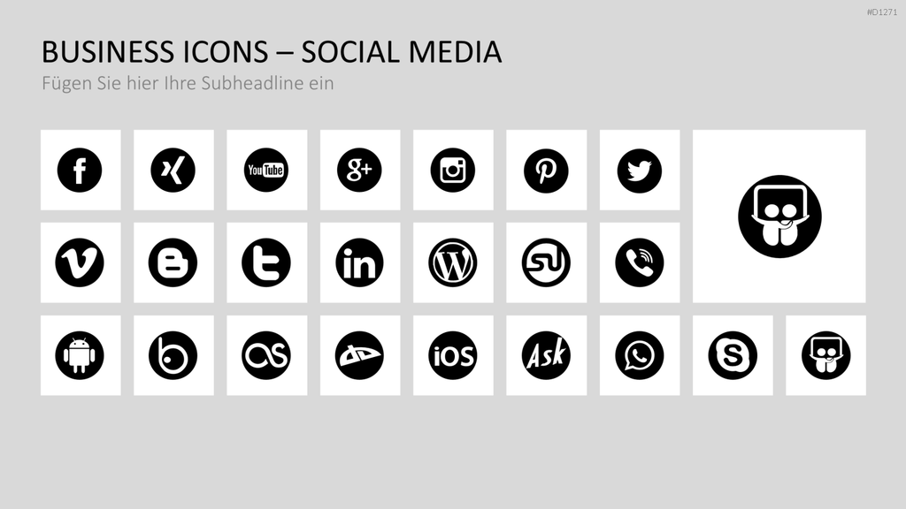 Business Icons PowerPoint-Vorlage