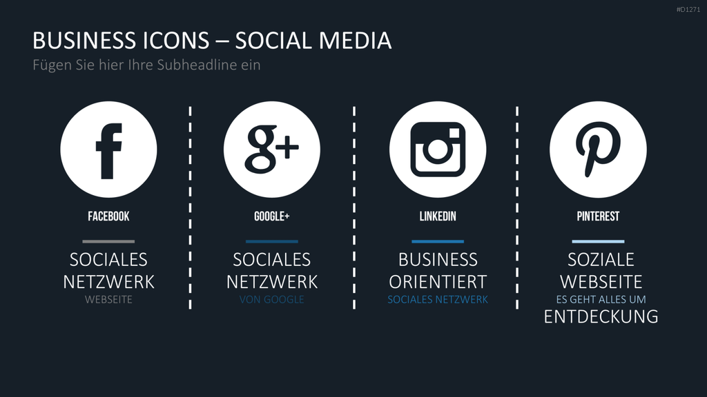 Business Icons PowerPoint-Vorlage